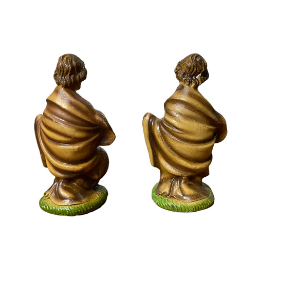 Vintage Made In Italy Nativity Shepherd Figurines Set Of 2 Stock# 97716 4.25" - Picture 6 of 8